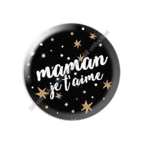 Cabochon résine a coller 25 mm maman v13 