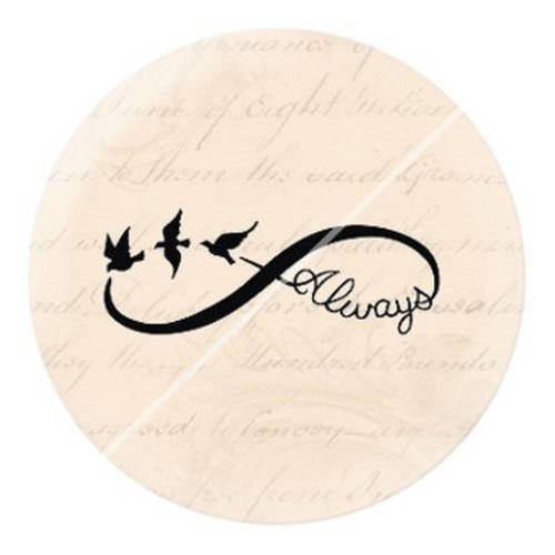 Cabochon résine a coller 25 mm infini cage oiseaux 12 