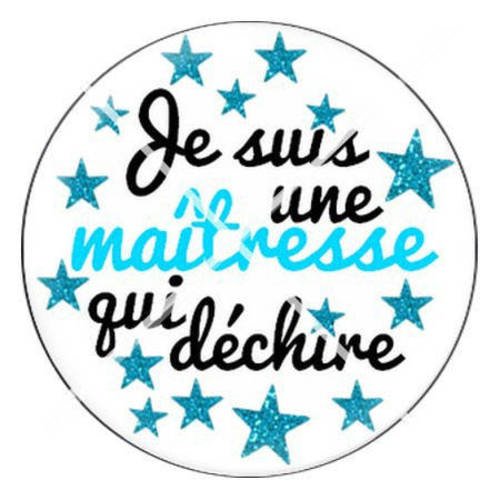 Cabochon résine a coller 25 mm pour ma maîtresse qui déchire 10 