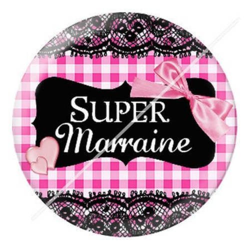 Cabochon résine a coller 25 mm pour marraine b1 