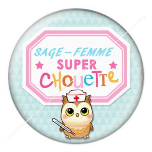 Cabochon résine a coller 25 mm pour sage-femme 3 