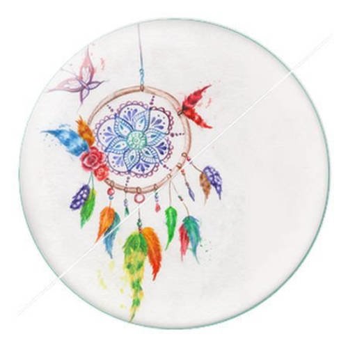 Cabochon résine a coller 25 mm thème ethnique attrape rêve 30 