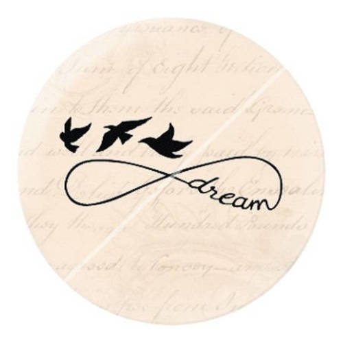 Cabochon résine a coller 25 mm infini cage oiseaux 6 