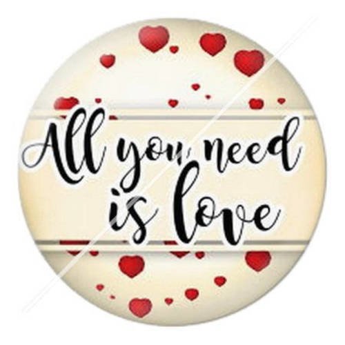 Cabochon résine a coller 25 mm love 9 