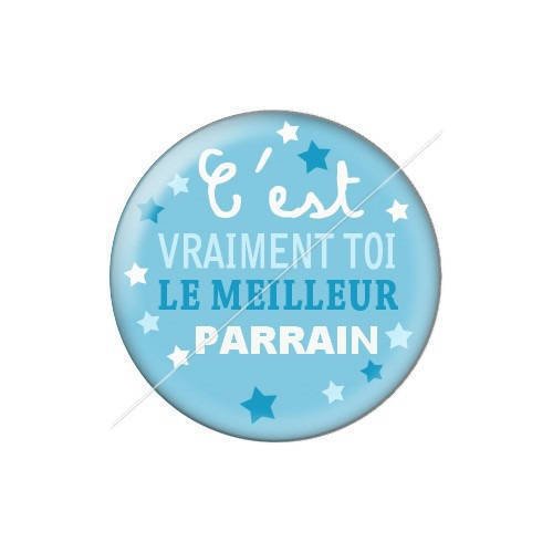 Cabochon résine a coller 25 mm parrain j18 