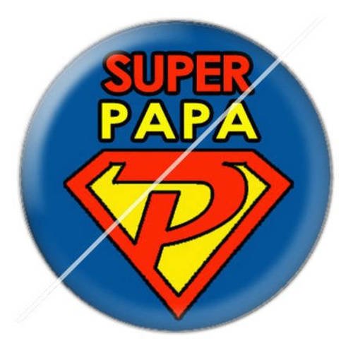 Cabochon résine a coller 25 mm pour super papa s1 
