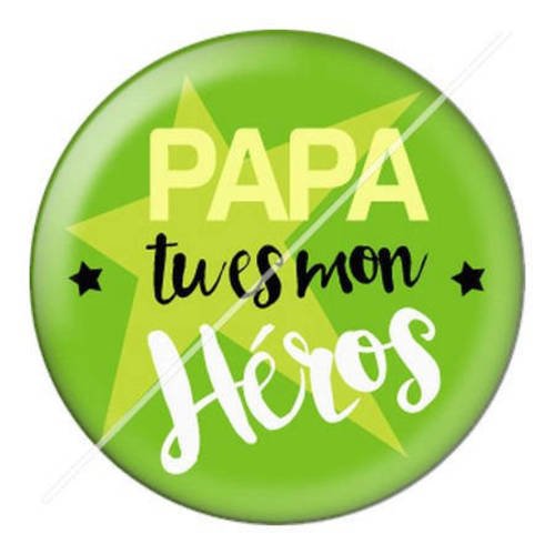 Cabochon résine a coller 25 mm papa d29 