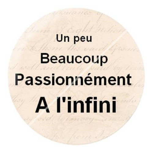 Cabochon résine a coller 25 mm infini cage oiseaux 5 