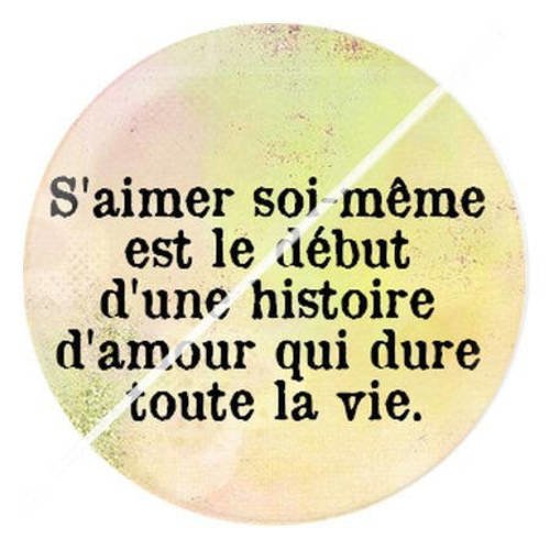 Cabochon résine a coller 25 mm citation 7 