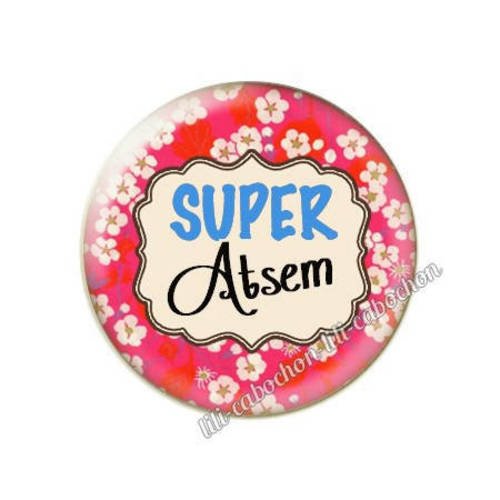 Cabochon résine a coller 25 mm pour atsem m46 