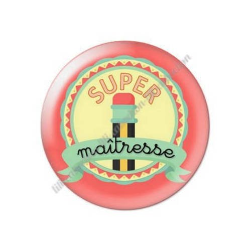 Cabochon résine a coller 25 mm maîtresse t59 