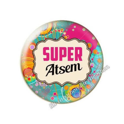 Cabochon résine a coller 25 mm pour atsem m47 