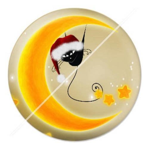 Cabochon résine a coller 25 mm noël g12 