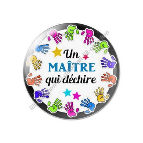 Cabochon résine a coller 25 mm maître k2 