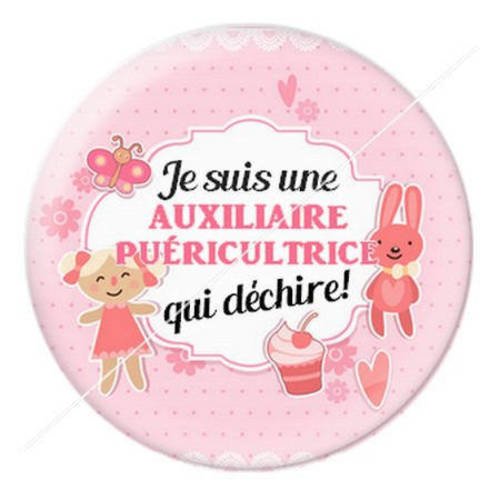 Cabochon résine a coller 25 mm auxiliaire puéricultrice 9 