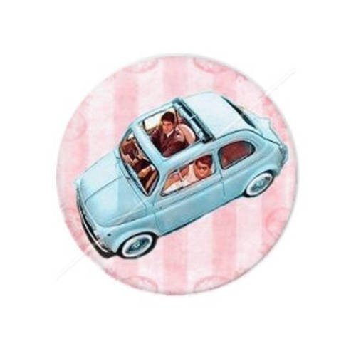 Cabochon résine a coller 25 mm sweet life dolce vita 6 