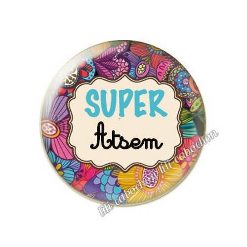 Cabochon résine a coller 25 mm pour atsem m45 