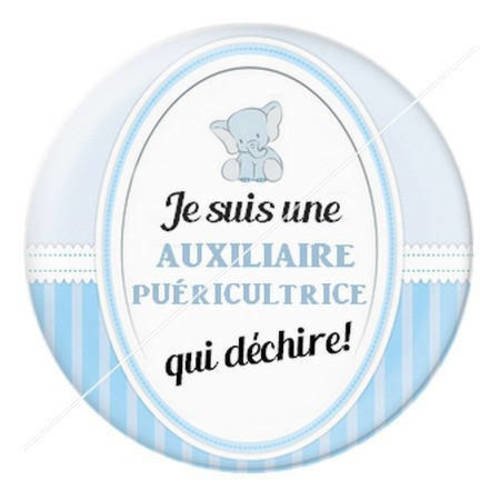 Cabochon résine a coller 25 mm auxiliaire puéricultrice 10 