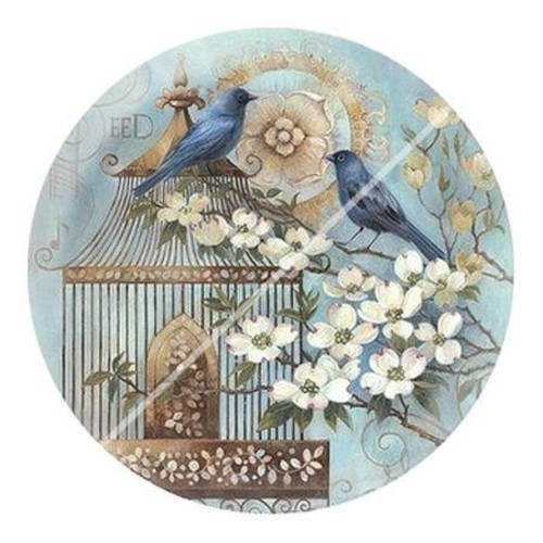 Cabochon résine a coller 25 mm shabby b2 