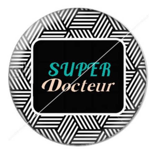 Cabochon résine a coller 25 mm pour super docteur 11 