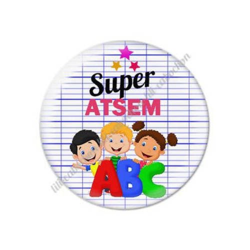 Cabochon résine a coller 25 mm pour atsem s27 