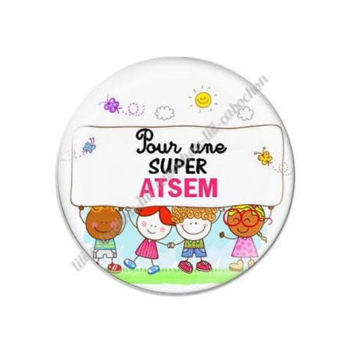 Cabochon résine a coller 25 mm pour atsem s30 