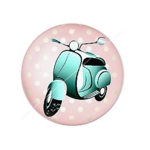 Cabochon résine a coller 25 mm sweet life dolce vita 12 