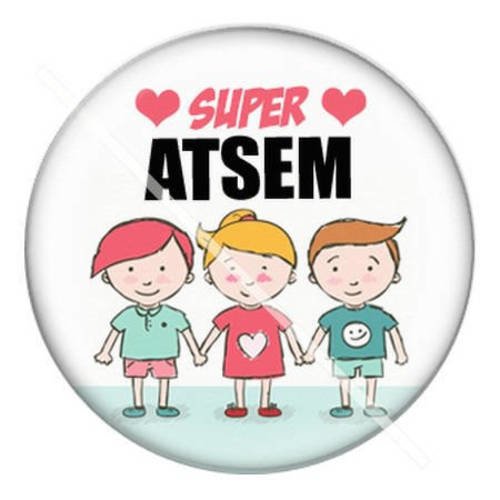 Cabochon résine a coller 25 mm pour atsem a15 