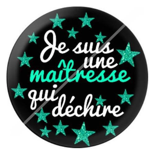 Cabochon résine a coller 25 mm pour ma maîtresse qui déchire 11 