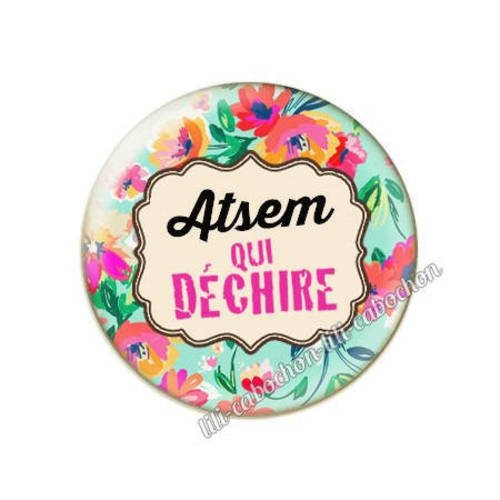 Cabochon résine a coller 25 mm pour atsem m54 