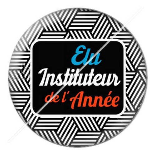 Cabochon résine a coller 25 mm pour instituteur 12 