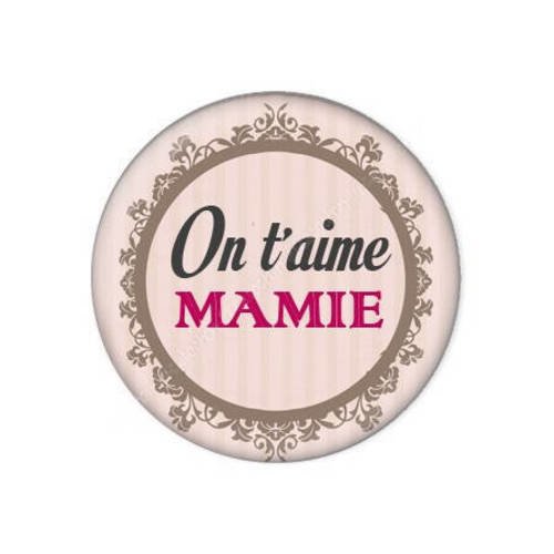 Cabochon résine a coller 25 mm pour mamie f54 