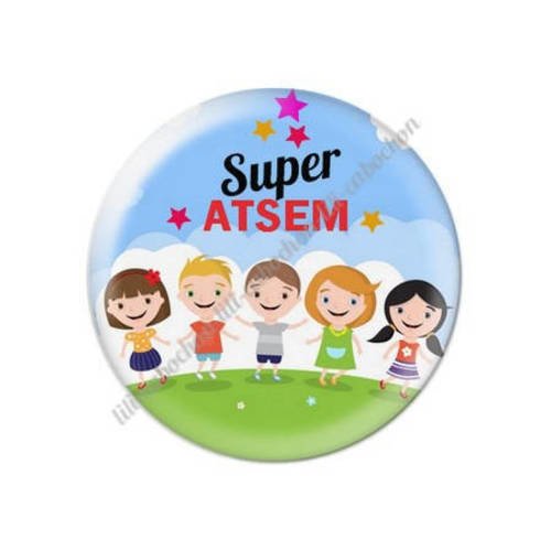 Cabochon résine a coller 25 mm pour atsem k15 