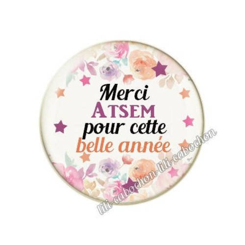 Cabochon résine a coller 25 mm pour atsem m63 