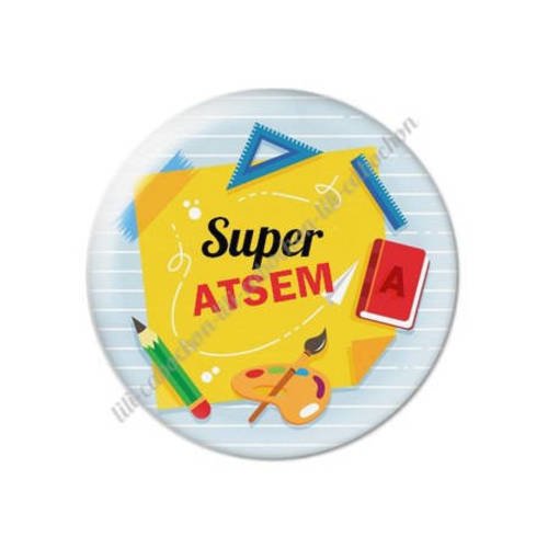 Cabochon résine a coller 25 mm pour atsem k13 