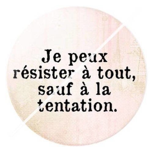 Cabochon résine a coller 25 mm citation 5 