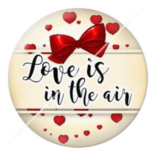 Cabochon résine a coller 25 mm love 5 