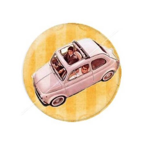 Cabochon résine a coller 25 mm sweet life dolce vita 18 