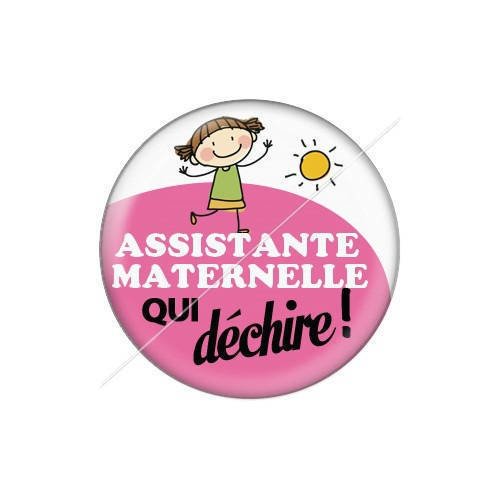 Cabochon résine a coller 25 mm assistante maternelle j1 