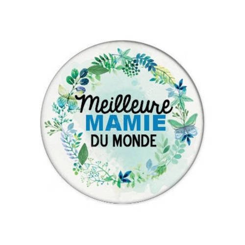 Cabochon résine a coller 25 mm pour mamie f39 