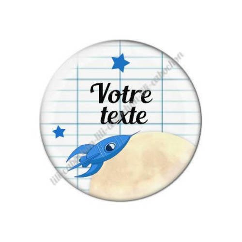 Cabochon résine a coller 25 mm à personnaliser avec votre texte ref f25 
