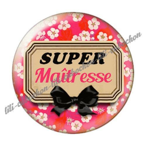 Cabochon résine a coller 25 mm maîtresse i42 