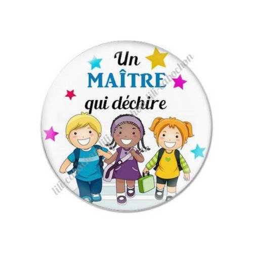 Cabochon résine a coller 25 mm maître s1 