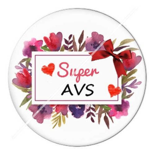 Cabochon résine a coller 25 mm pour avs b4 