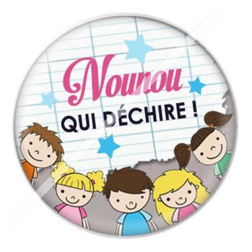 Cabochon résine a coller 25 mm pour nounou d1 