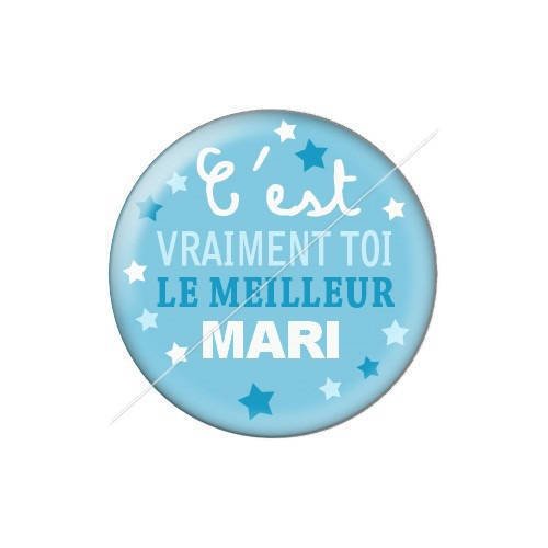 Cabochon résine a coller 25 mm mari 18 