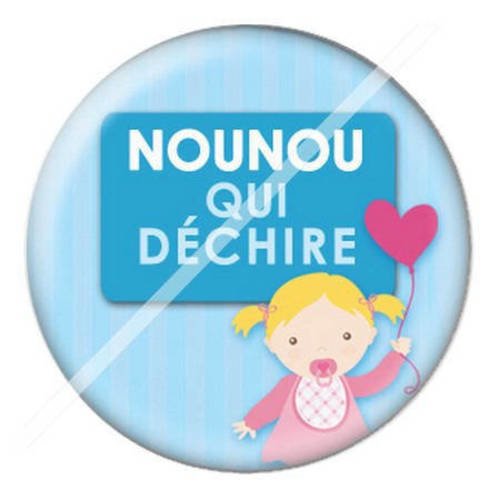 Cabochon résine a coller 25 mm pour nounou d6 