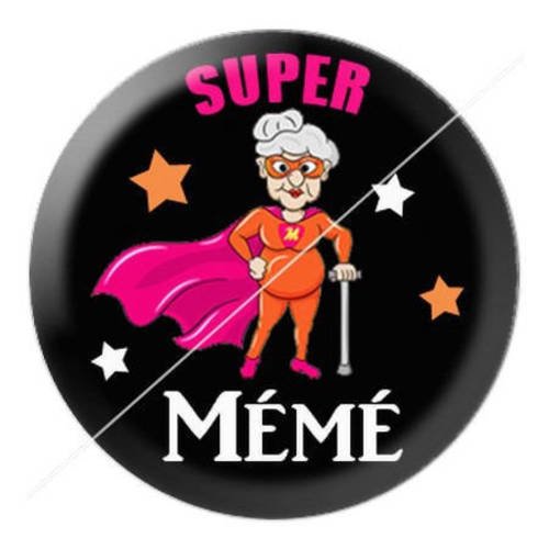 Cabochon résine a coller 25 mm mémé c2 