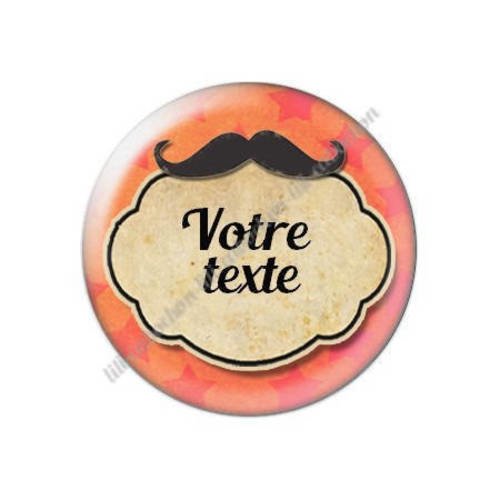 Cabochon résine a coller 25 mm à personnaliser avec votre texte ref f16 