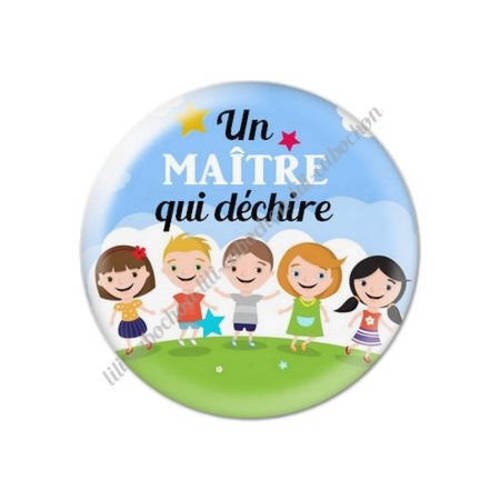 Cabochon résine a coller 25 mm maître s13 